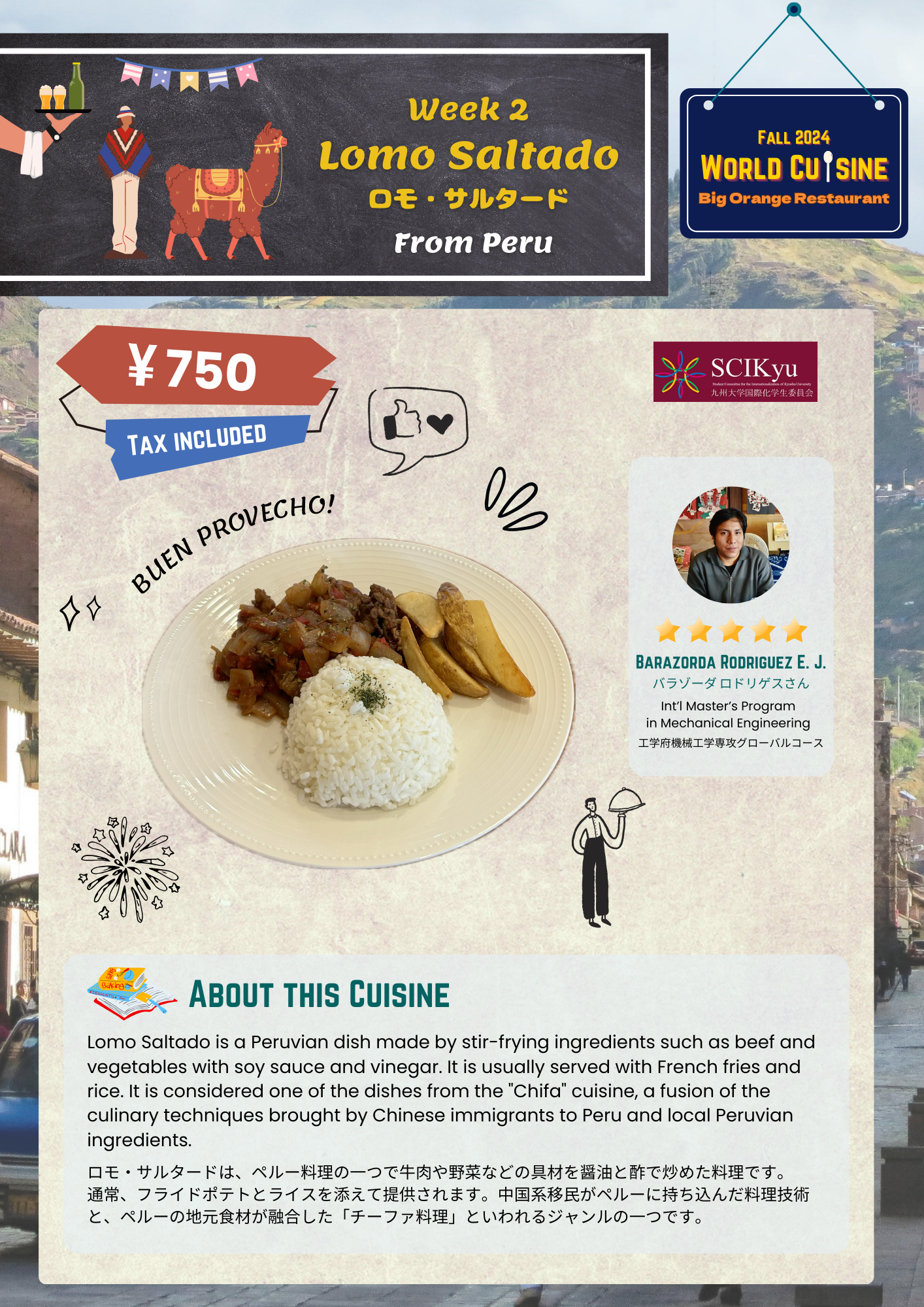 Lomo Saltado from Peru