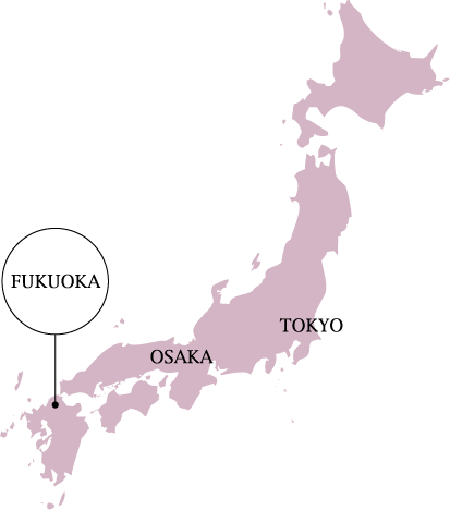 Map of Japan Fukuoka location